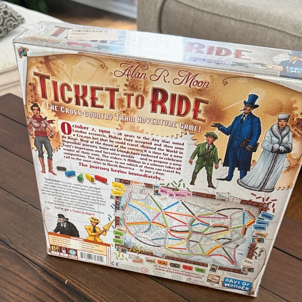 Days of Wonder Ticket To Ride by Alan R. Moon Train Adventure Board Game